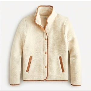 J Crew Sherpa Fleece Jacket - Never Worn!